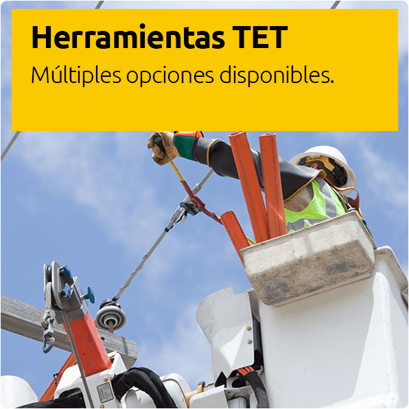 Servicios - Herramientas TET. Múltiples opciones disponibles.