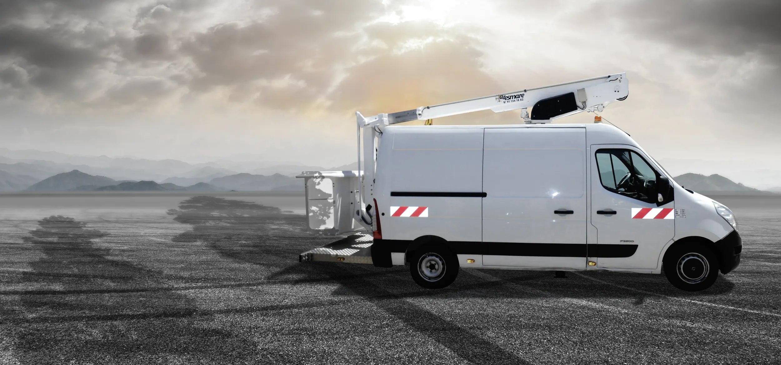 Nuestro furgón cesta con tecnología Altec