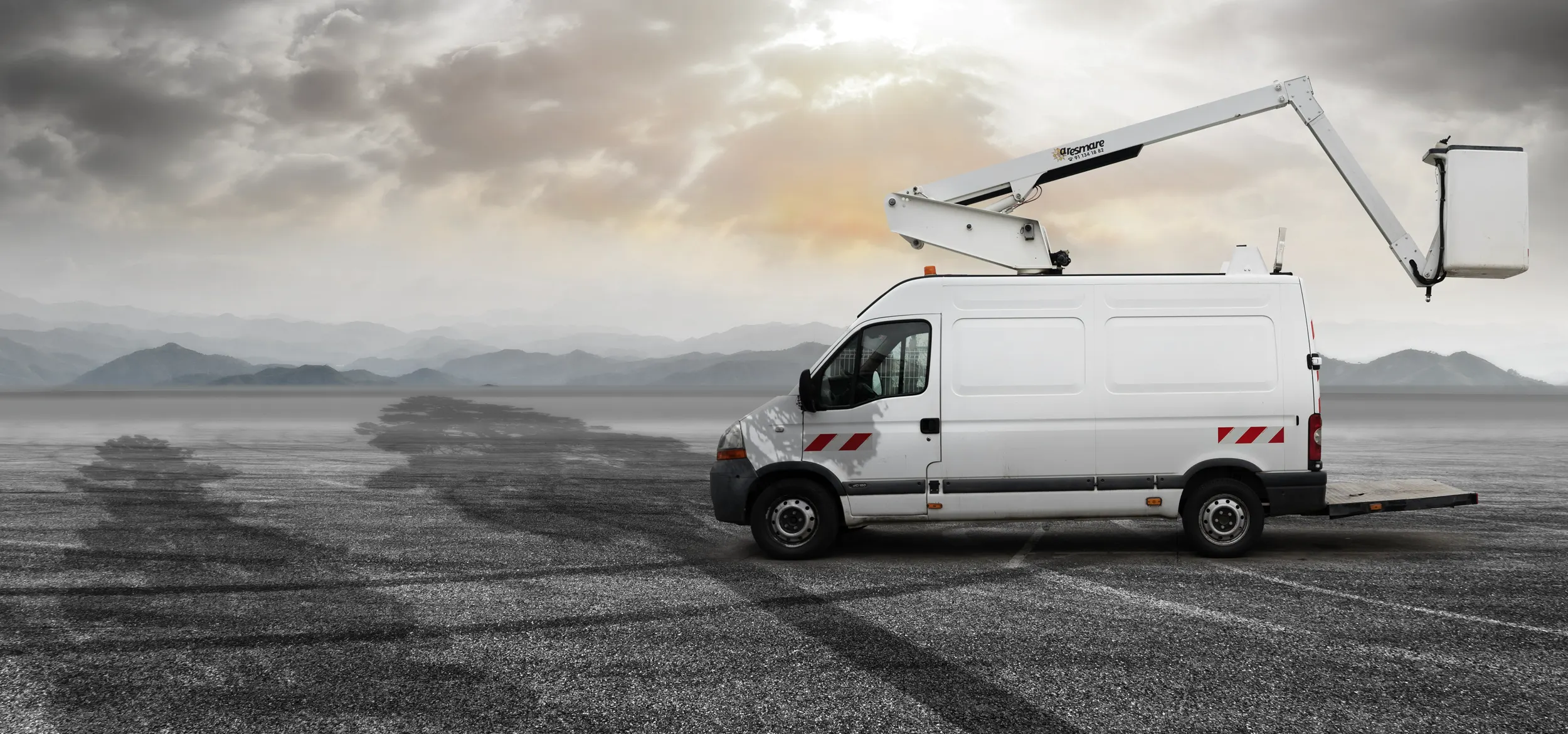 Nuestro furgón cesta con tecnología Altec