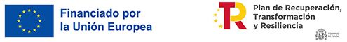 Logo de financiación del kit digital. financiado por la unión europea. Plan de recuperación, transformación y resiliencia.