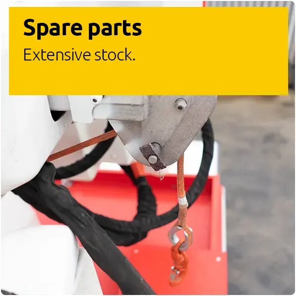 Servicies - Spare parts. Extensive stock